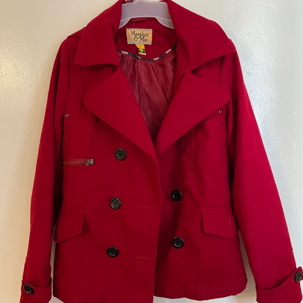 Peacoat with hoodie
